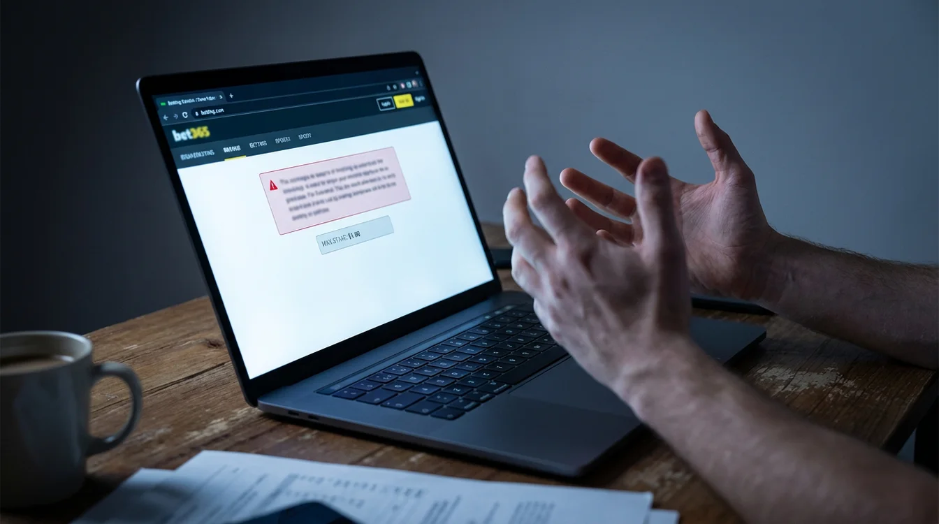 Ecrã de computador mostrando mensagem de stake máxima reduzida